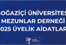 Boğaziçi Üniversitesi Mezunlar Derneği 2025 Üyelik Aidatları